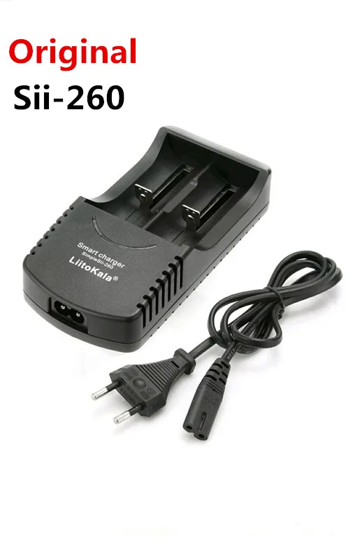 LiitoKala Sii 260 3 7 V 18650 26650 18500 16340 21700 1 2 AA/AAA Ni MH Смарт зарядное устройство + ЕС AC линия