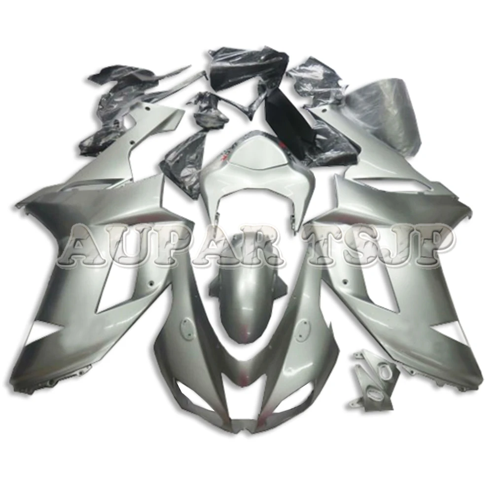 

Motorcycles Fairings For Kawasaki ZX6R ZX636 2007 2008 07 08 ABS Plastic Fairing Kit Complete Silver Body Frames