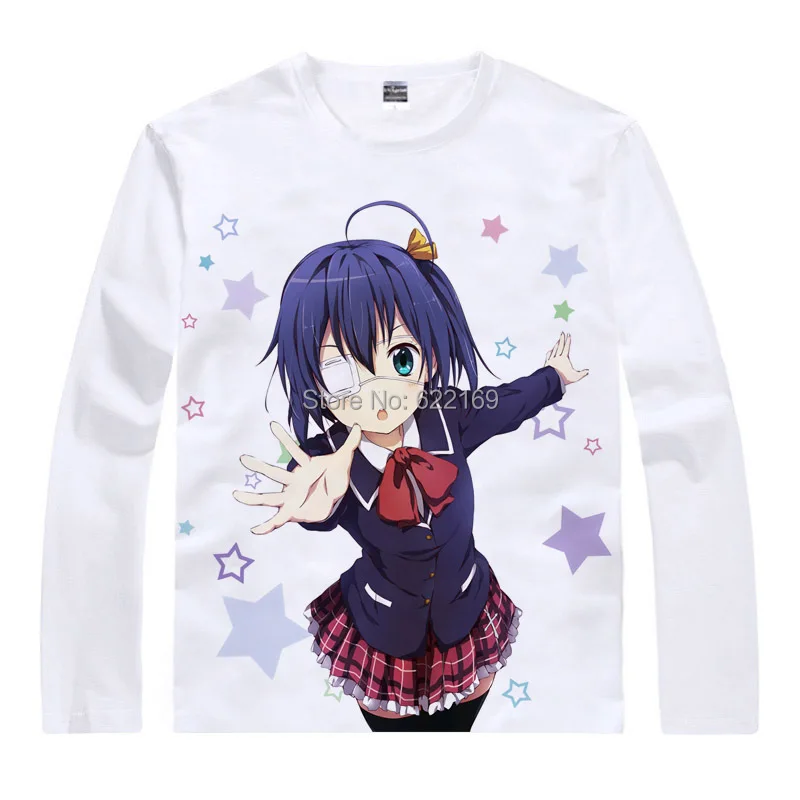Аниме футболка I Want to Be in Love хлопковая рубашка Rikka Takanashi косплей рождественские