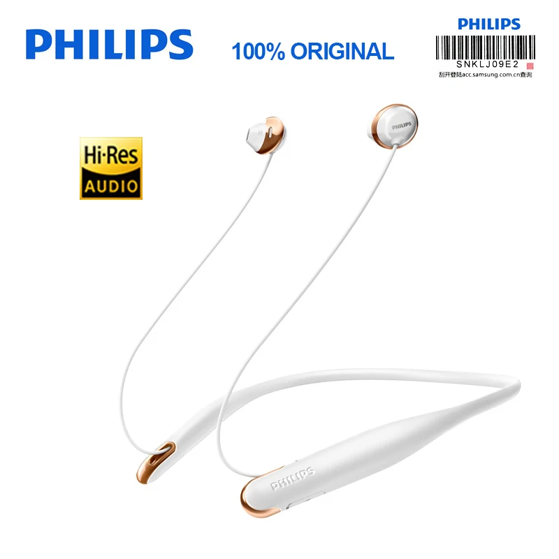 Оригинальные Bluetooth-наушники Philips SHB4205 поддержка Bluetooth 4 1 A2DP AVRCP HFP USB-кабель для Galaxy S9