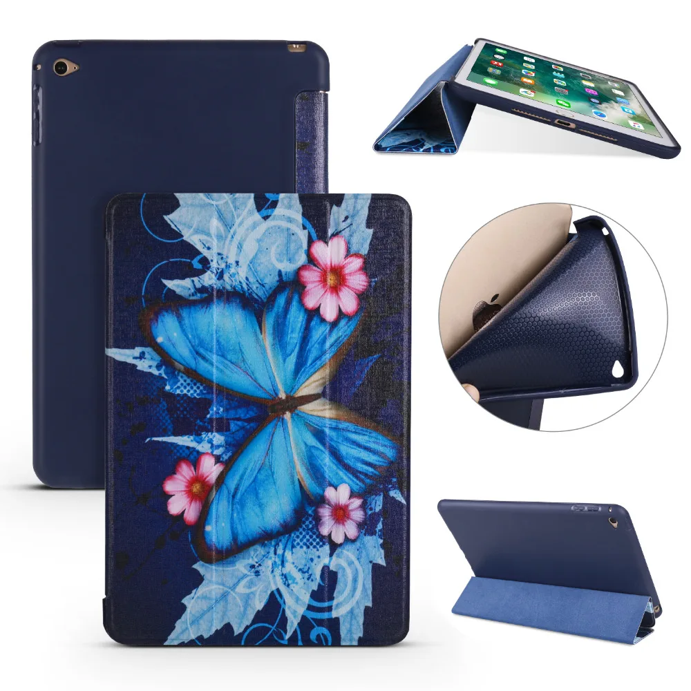 Ультратонкий Магнитный чехол подставка с 3 отделениями для Apple iPad Mini 4 Mini4 7 9 дюйма +