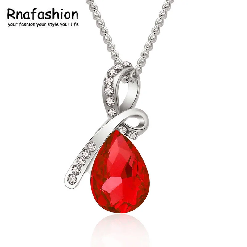 Австралийские Свадебные украшения с кристаллами подарочное ожерелье каплями