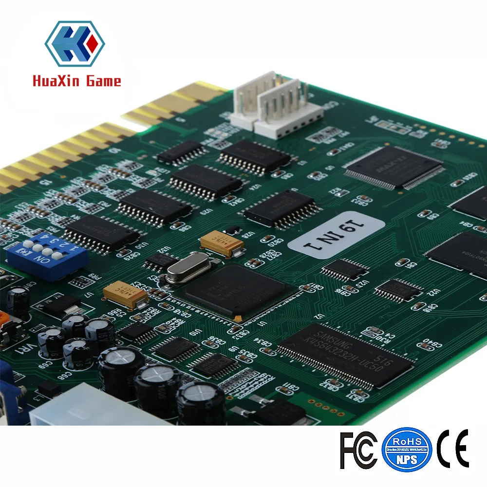 19 в 1 Горизонтальная мультифункциональная Игровая плата PCB для видеоигр Jamma |
