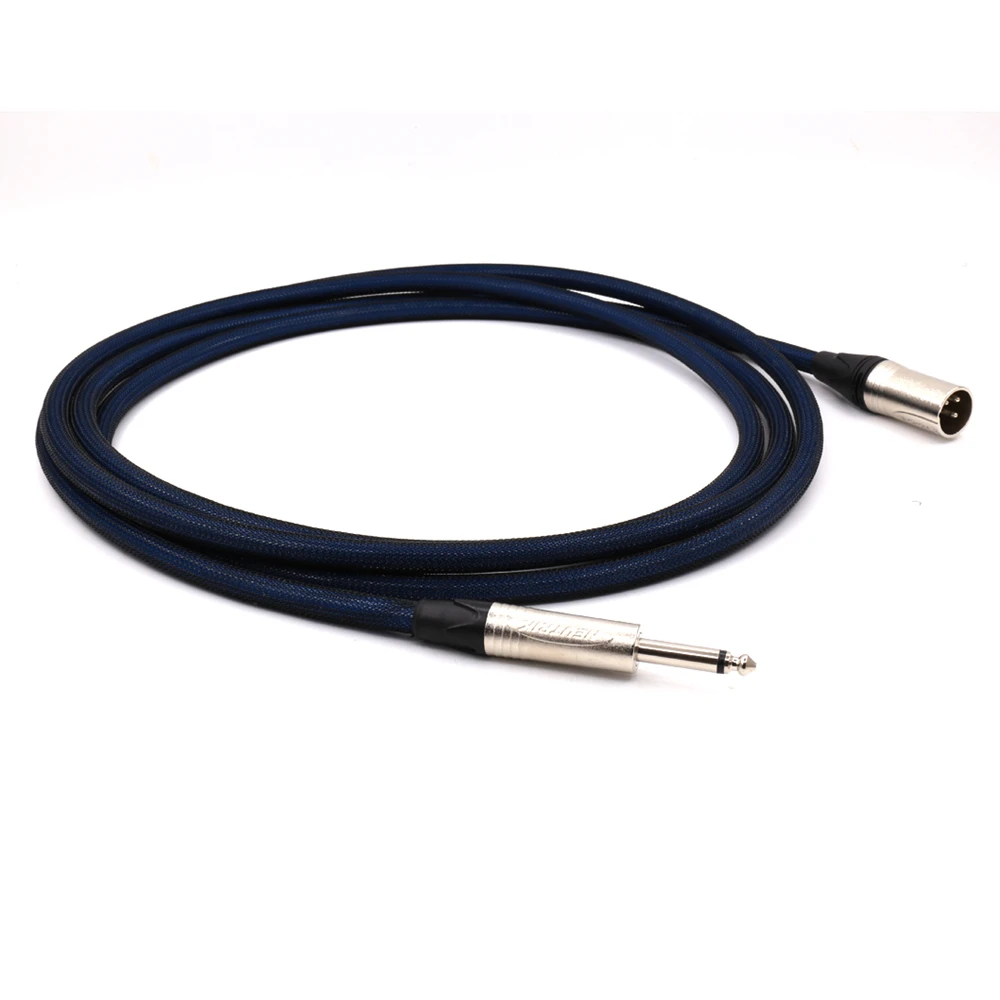 3 м посеребренный XLR штекер к 6 мм разъем стерео микрофонный кабель|stereo microphone