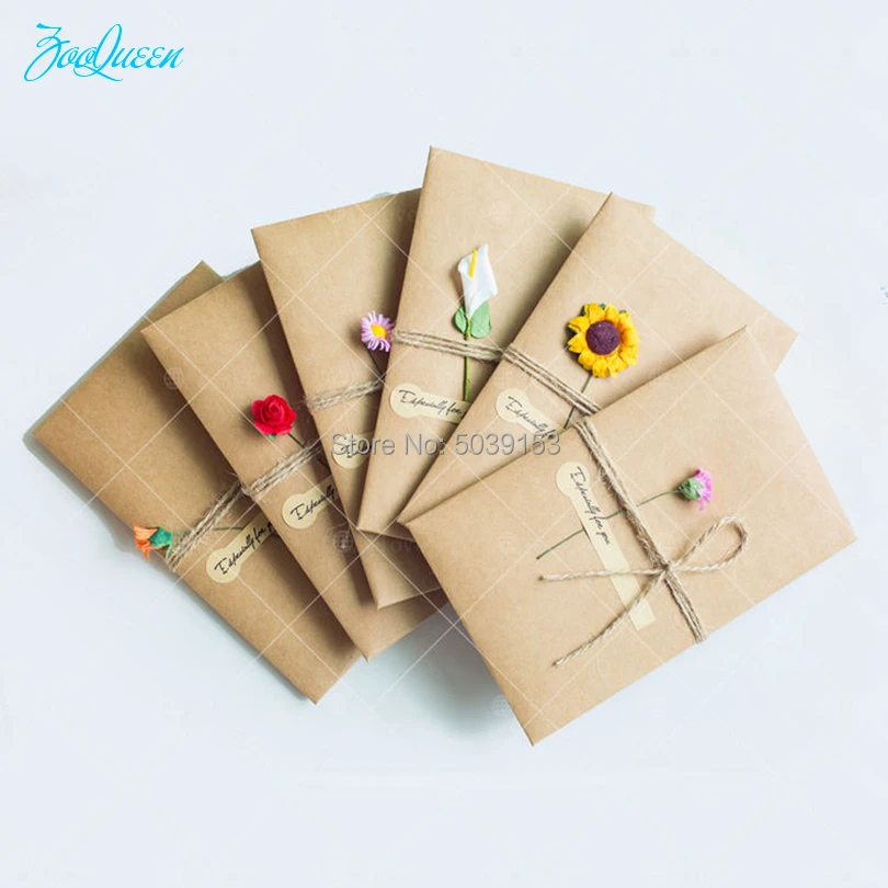 1 шт. поздравительные открытки ручной работы в стиле сделай сам | Дом и сад