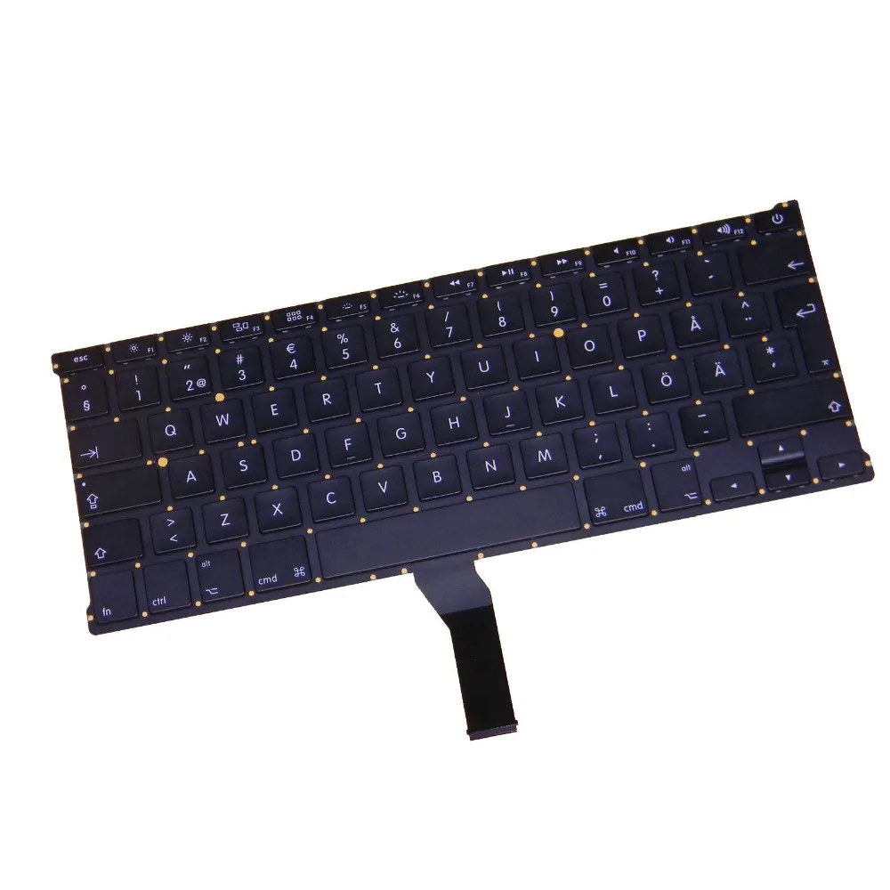 Совершенно новая шведская клавиатура для Macbook Air 13 &quotA1466 A1369 2011 2012 2013 2014 2015
