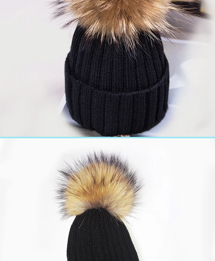 Skullies. норковая шапка для волос, вязаная шапка, зимняя теплая шапка, головной убор, двухслойная теплая кепка. шапка для волос. FX042