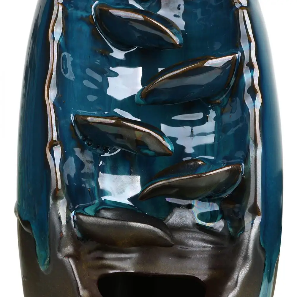 Роскошный подарок 60 шт. пирамидки благовоний курильница для благовоний горелка Керамическая Печь для ароматерапии запах водопад благовония дорога уникальный