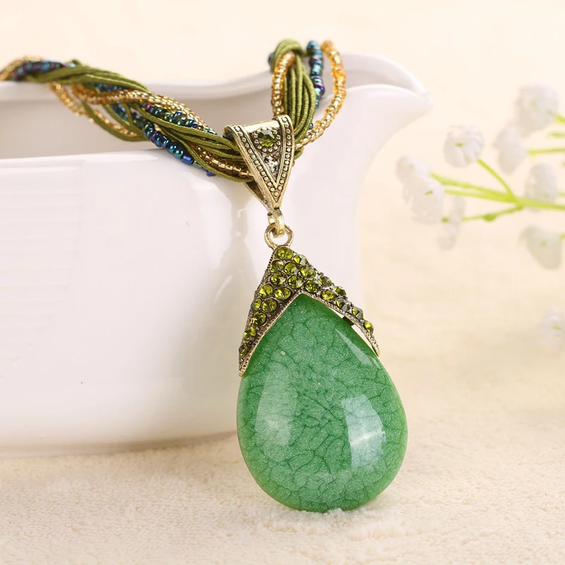 47 см винтажное этническое ожерелье ручной работы с бусинами оригинальный дизайн