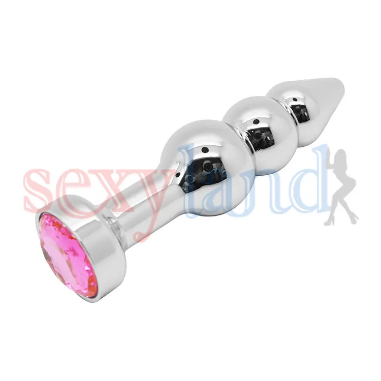 Бусины стимулирующие металлическую Анальная пробка гладкая сенсорная апгрейда