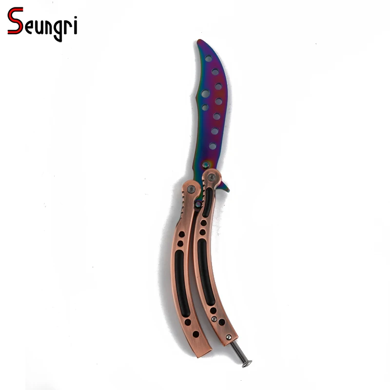 Тренировочная практика складной Karambit CS GO Коллекция игр Balisong Бабочка нож для тренера подарок для мужчин