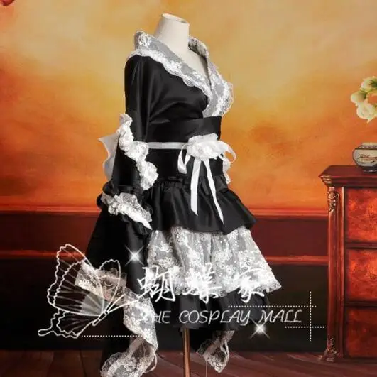 Костюм японской горничной аниме для косплея на Хэллоуин пикантное кимоно платье