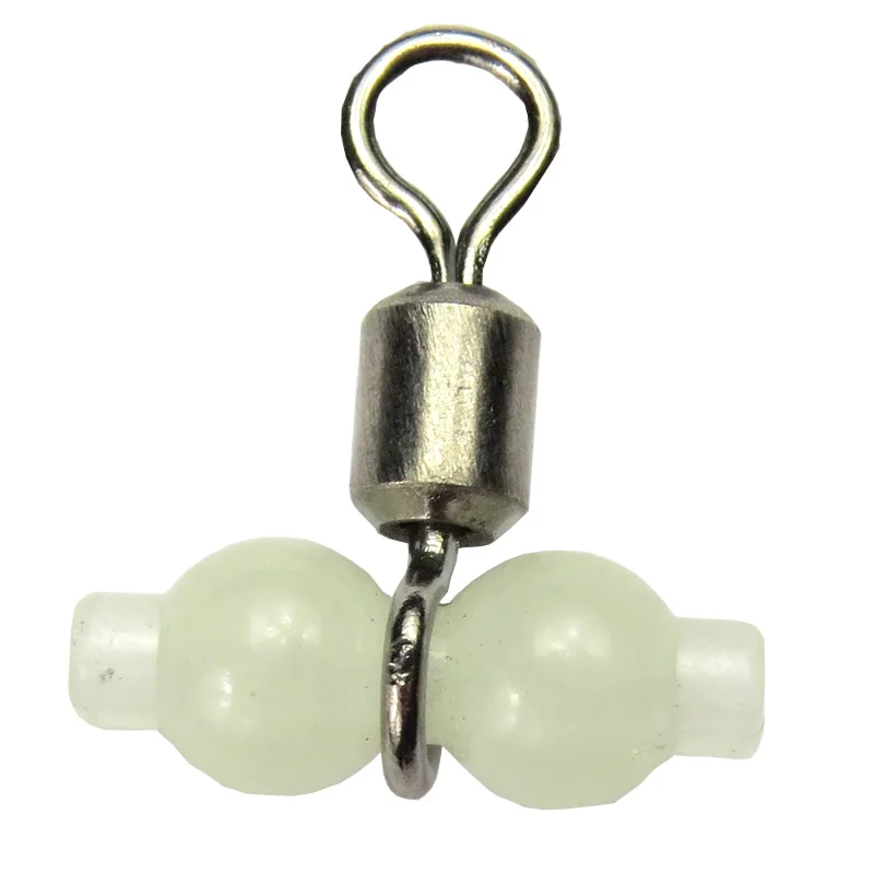 Люминесцентные рыболовные Вертлюги INFOF 200 шт. вращающиеся из стального сплава для