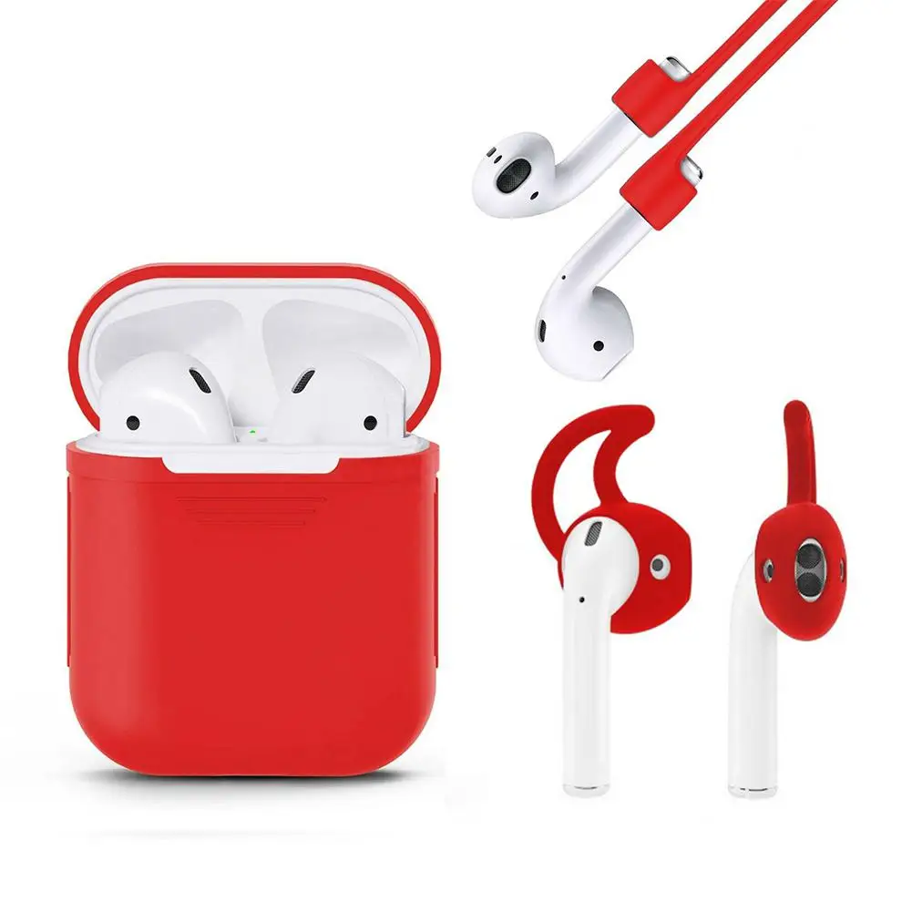 3 в 1, силиконовый чехол для Apple Airpods, чехол, крючок для наушников, аксессуары для Air Pods, ремешок для Air pods, i10, i13, Bluetooth, наушники