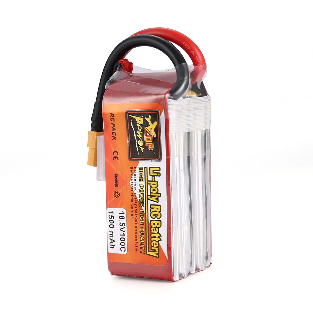 ZOP Power18.5V 1500 мАч 100C/2000 95C 5S 1 P Lipo Батарея XT60 Plug Перезаряжаемые для RC гоночный drone