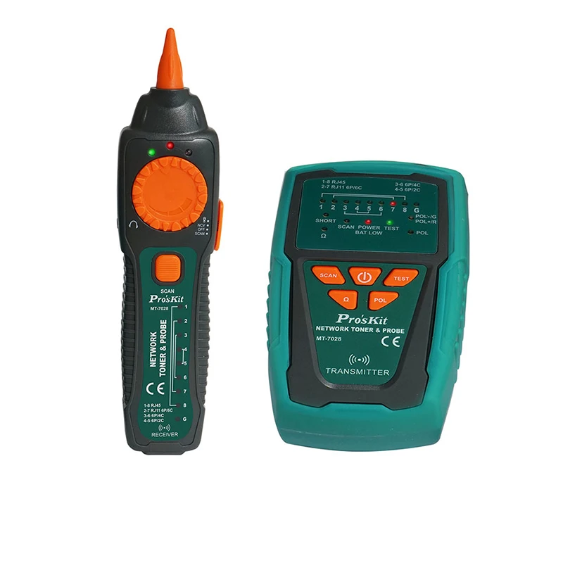 Pro'sKit MT 7028 комплект сетевого тонера для проверки аудио сети тестер линии