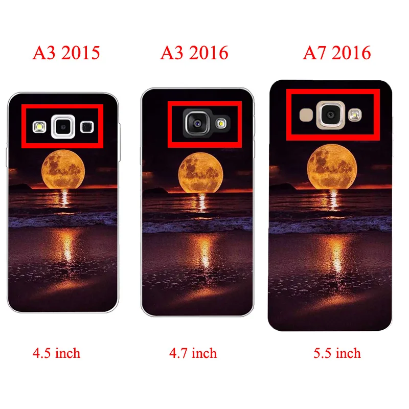 Чехол для Samsung Galaxy A3 A5 2015 2016 A7 силиконовый чехол накладка из ТПУ A3000 A310 A5000 A510F A7000