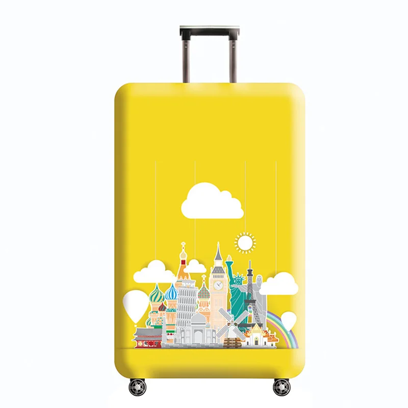 D Luggage Cover Утолщенный багажный чехол, эластичный багажный Защитный чехол для 18-32 дюймов, чехол Чехол для багажа, аксессуары для путешествий - Цвет: D Luggage Cover