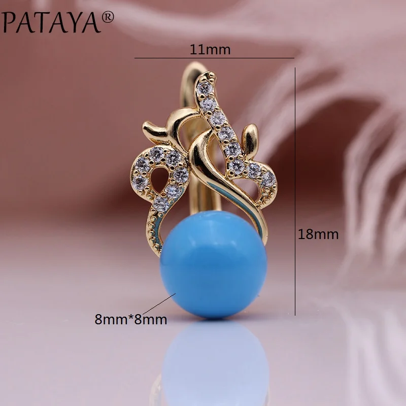 Серьги PATAYA с перламутровым пламенем новые модные украшения из натурального