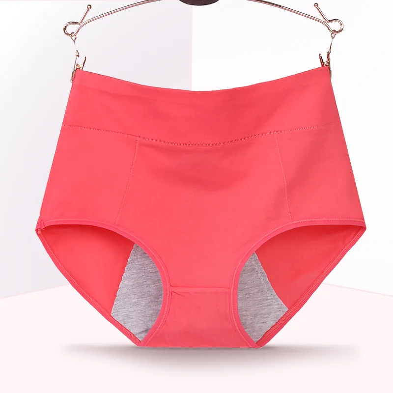 New High waist panties Menstrual Underwear Women Side Leakage Proof Briefs Cotton period Panties Physiological Lingerie Female |