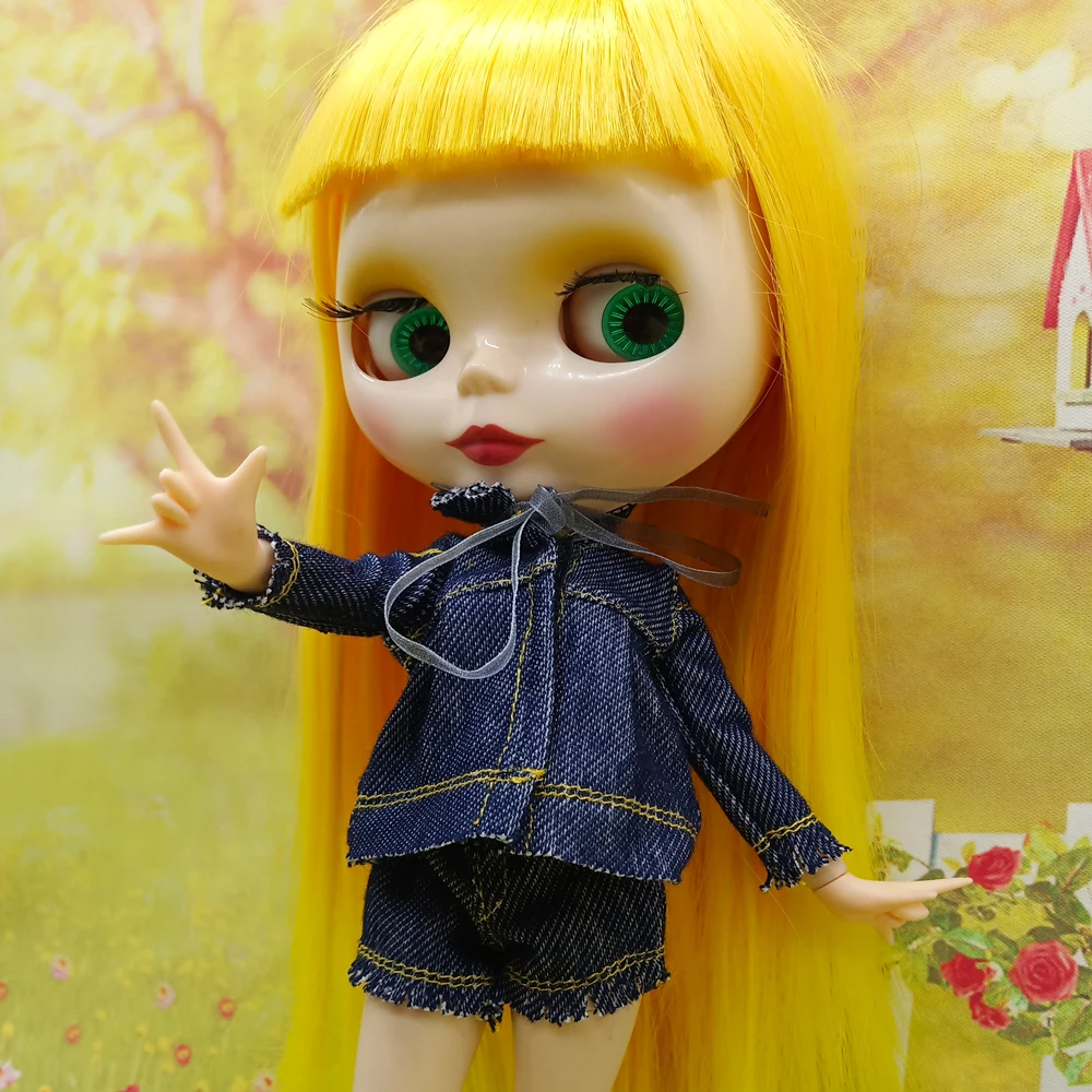 Ручная работа 1/6 BJD кукольные комплекты одежды джинсовая рубашка или пальто можно