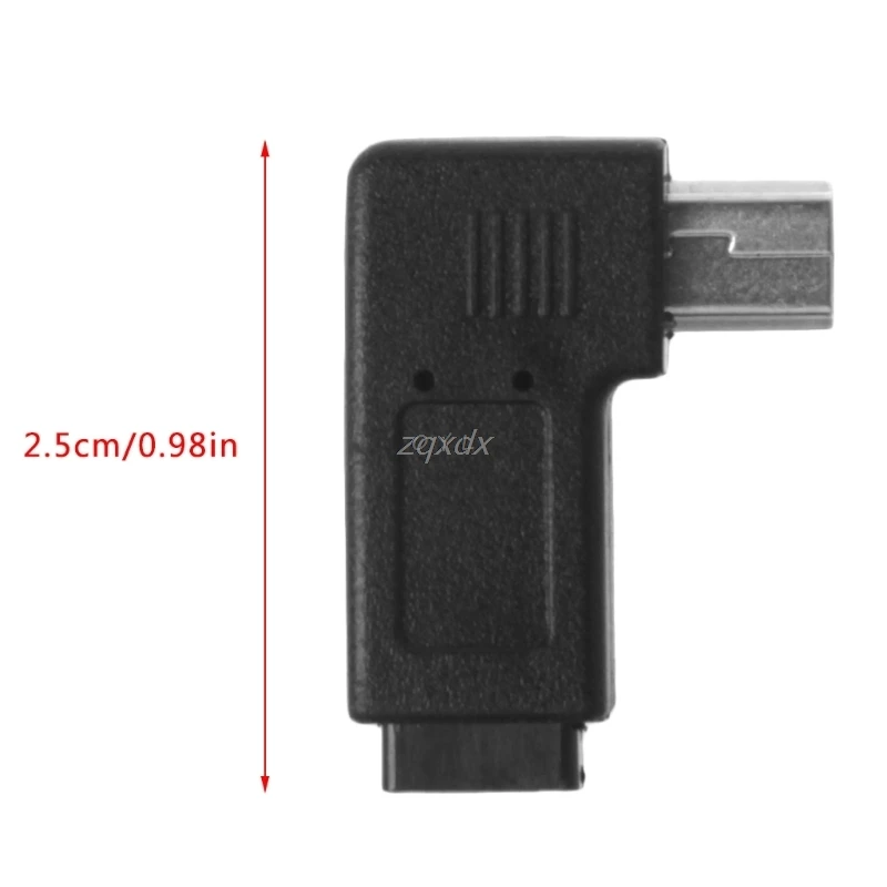 USB Micro 5Pin Female to Mini Male 90 Degree Angle Left / Right Adapter Converter Drop ship | Компьютеры и офис