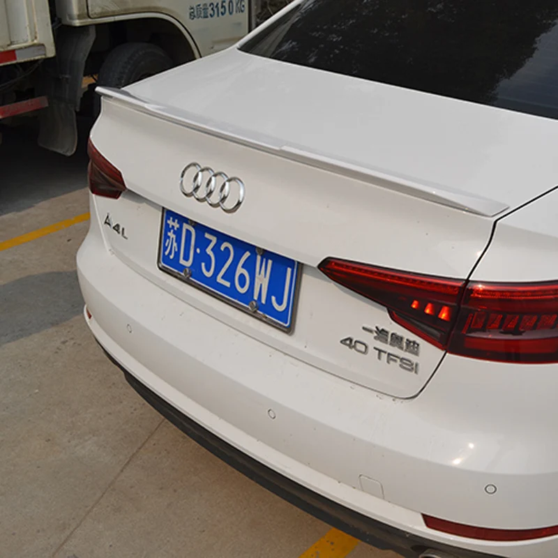 Неокрашенное заднее крыло из АБС пластика для Audi A4 B9 задний спойлер багажника 2017