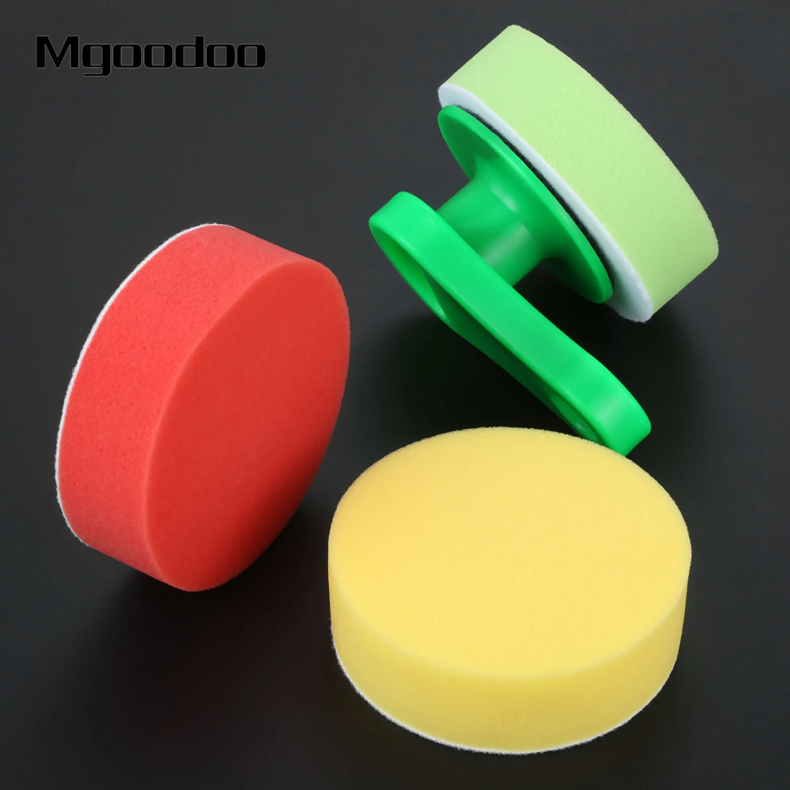 Mgoodoo 1 набор автомобильная восковая Губка Ручка полировальная губка из