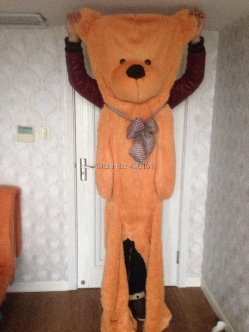 Оптовая продажа 200 см огромный медведь корпус медведя из меха Тедди плюшевая