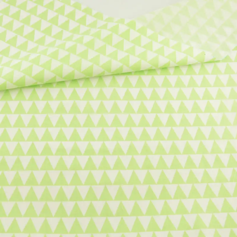 Белая хлопчатобумажная ткань детская в стиле пэтчворк геометрическое