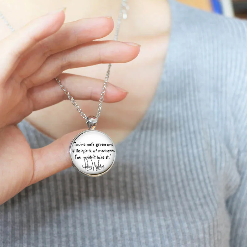 Робин Уильямс оригинальное винтажное бронзовое ожерелье с кабошоном для женщин