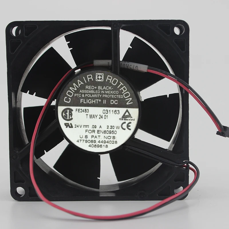 24V 0.09A 2 20 W FE24B3 8025 8 см вентилятор