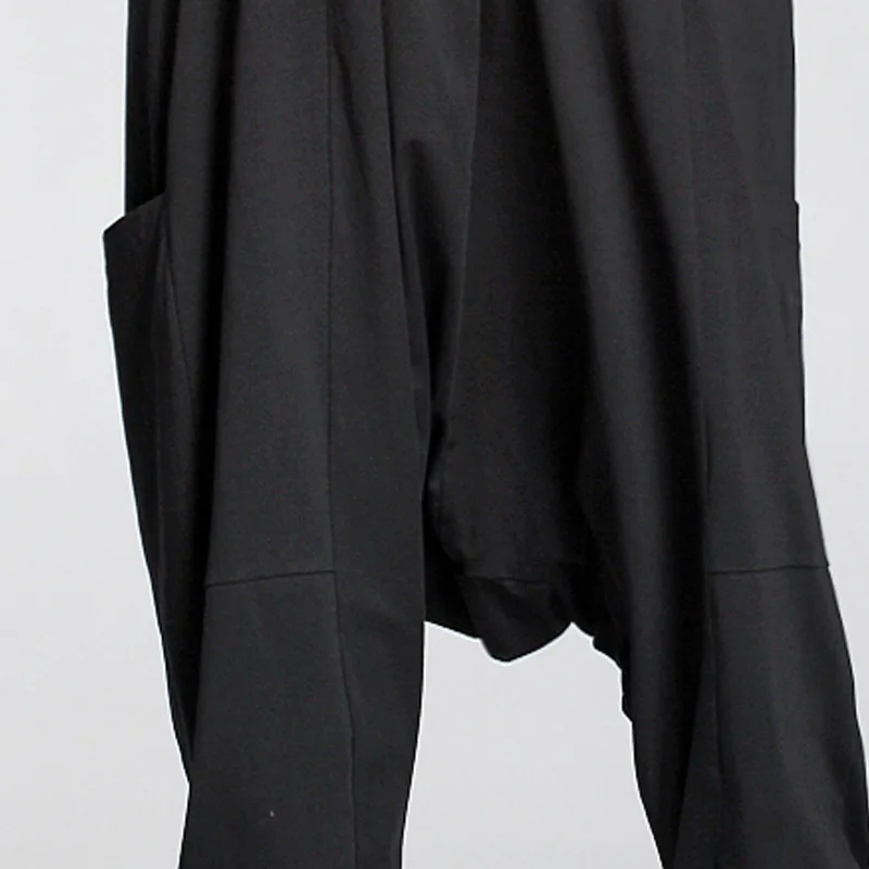 Осень-зима 2020 повседневные штаны с большими карманами и крестиком женские модные