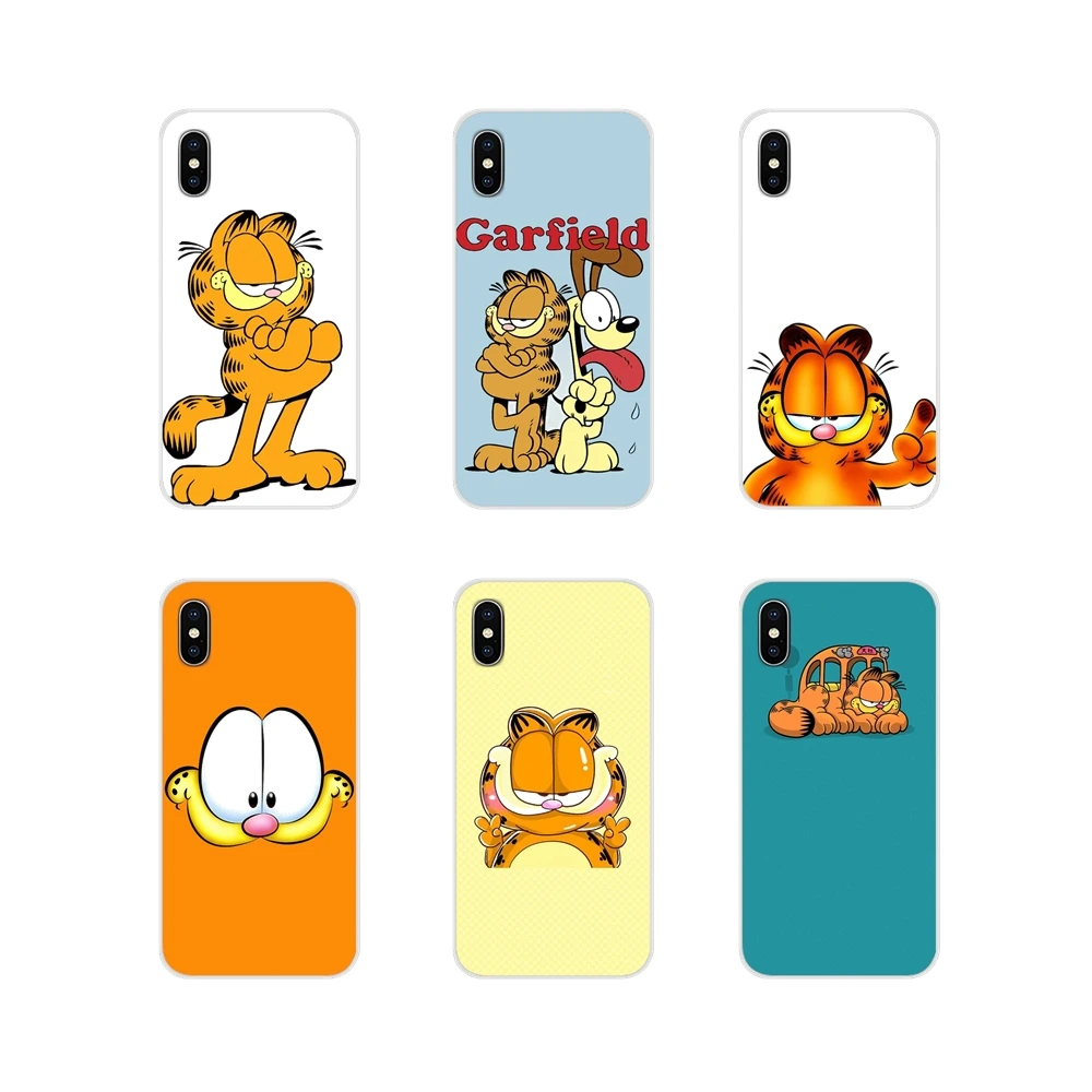 Мультфильм Гарфилд Аксессуары чехлы для телефонов Чехлы Motorola Moto X4 E4 E5 G5 G5S G6 Z Z2 Z3 G