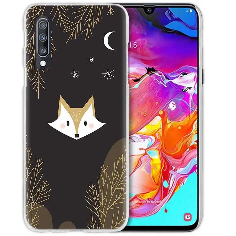 07 Чехол для samsung Galaxy A50 A70 A20e A40 A30 A20 A10 A8 A6 Plus A9 A7 жесткий прозрачный чехол для телефона - Цвет: 07