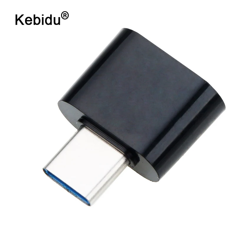 Kebidu Переходник USB Мама в папа Type C зарядное устройство OTG адаптер 2 1 для телефонов