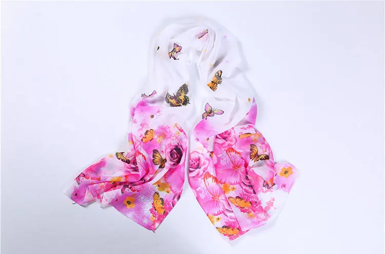 2017 шарф тонкий шифон полиэстер шелковый Весна и осень аксессуары женская летняя