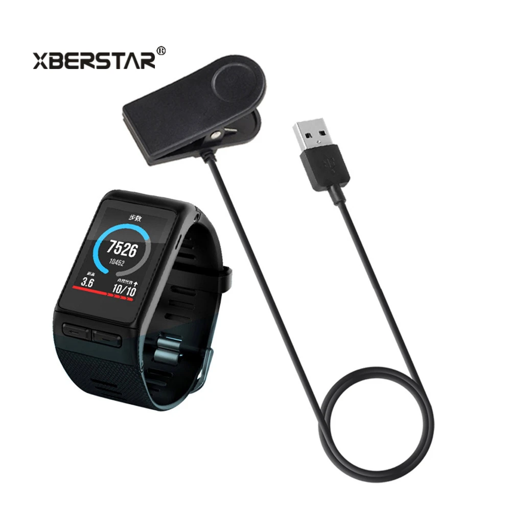 Зарядное устройство XBERSTAR для Garmin VivoActive HR GPS Смарт-часы с USB-кабелем передачи