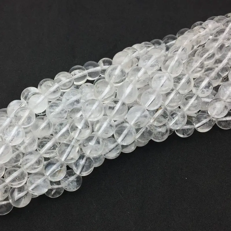 Новые бусины Натуральный прозрачный камень кристалл не стеклянный Гладкий для