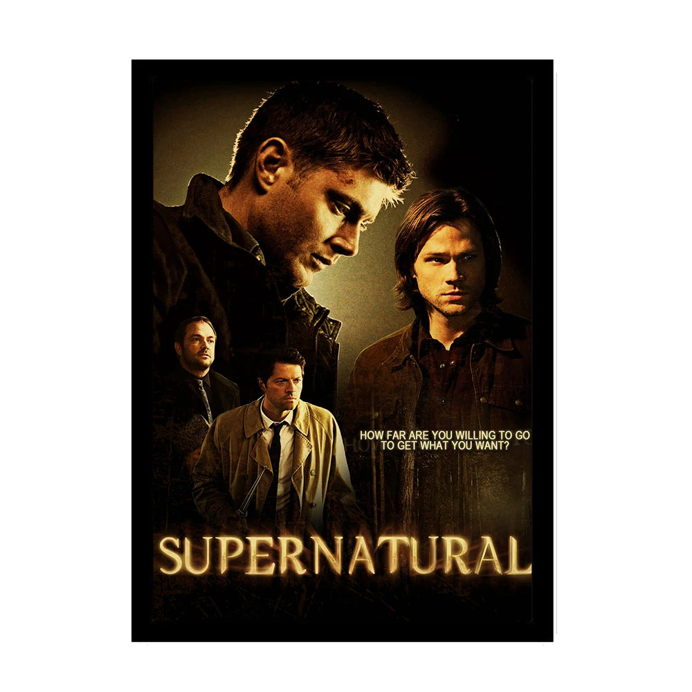 Постер сериала "Сверхъестественное" Jensen Ackles винтажные плакаты и принты крафт-бумага барная комната Домашний декор Настенная Наклейка