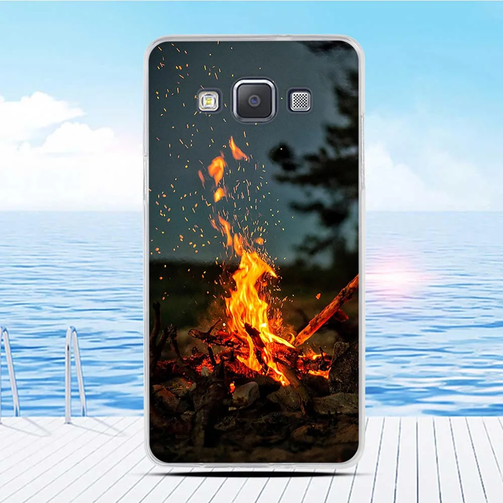 Fundas для Samsung Galaxy A5 A500 чехол модный силиконовый телефона 2014 ультра тонкий ТПУ 5 0