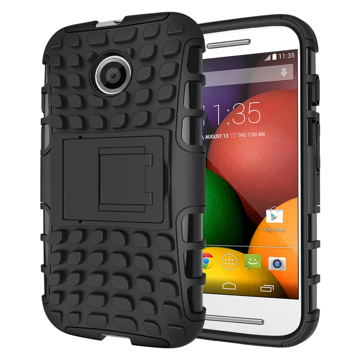 Чехол WolfRule для Motorola Moto E силиконовый и жесткий пластиковый чехол XT1021