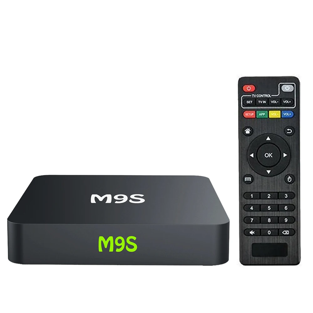 M9S Android TV Box S905X 6 0 четырехъядерный 1G/8G UHD 4K мини ПК 1000M LAN WiFi H.265 медиаплеер |