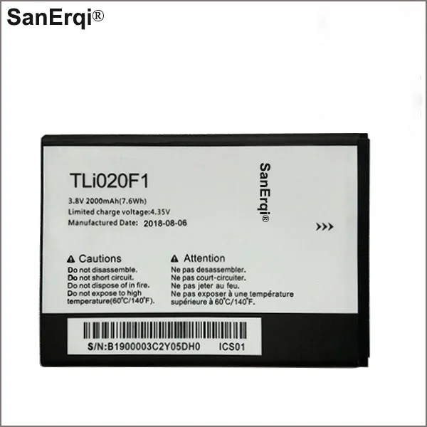Аккумулятор 2000 мАч для ALCATEL One Touch 7040 7040D 7041 7041X Elevate Fierce 2 Idol Mini S POP 4 5|Аккумуляторы