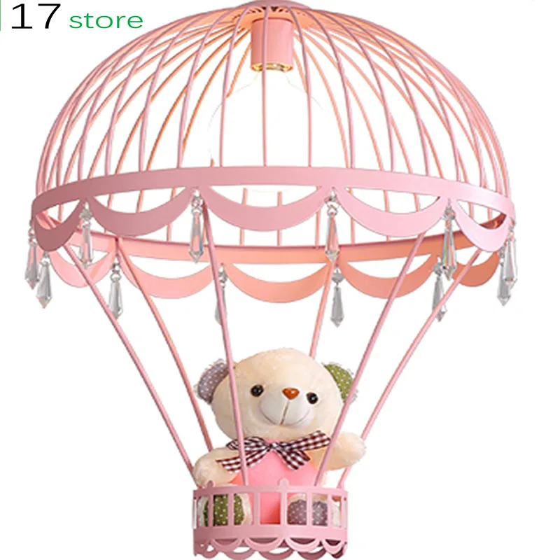 

Bedroom contracted and contemporary male girl room lamp originality individual character is lovely bear bedroom droplight