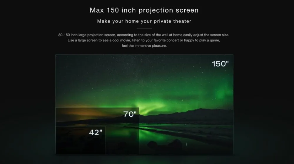 Лазерный проектор Xiaomi Mijia tv 150 дюймов многоязычный 1080 Full HD 3D ALDP 3,0 Поддержка 4K видео ТВ Dolby DTS