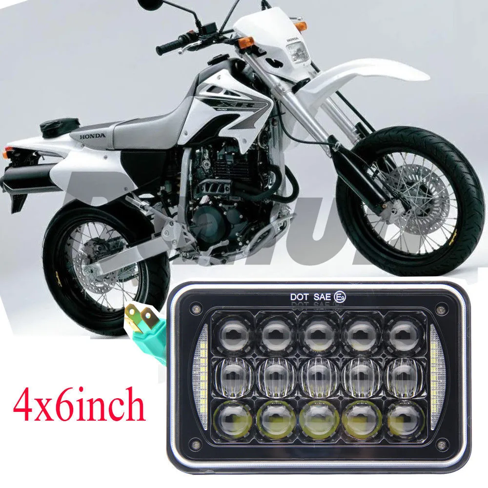 Черный/хром 4x6 &quotдюймовый светодиодный проектор море луч фара для Honda XR650 XR250 XR400