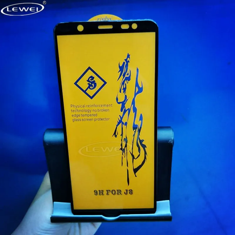 6D полный изогнутые закаленное Стекло для samsung Galaxy J8 J7 Max J4 J6 плюс Экран протектор для samsung A8 A6 плюс A9 защитная пленка