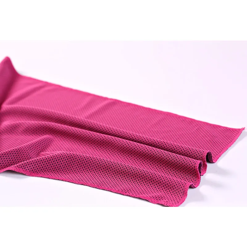 Rose Red 1 шт. 30x90 см охлаждающее спортивное полотенце мгновенный Быстросохнущий охлаждающее полотенце холодной Полотенца мгновенное охлаждение полотенце для лица - Цвет: Rose Red