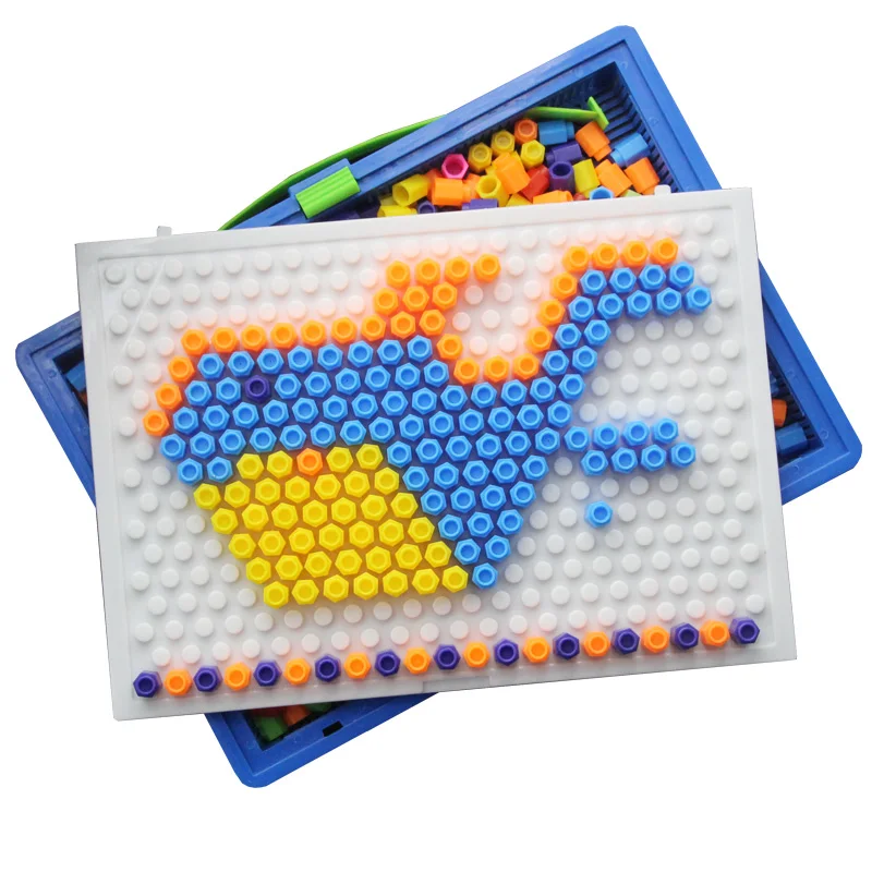 220 шт. 3D пазлы мозаичная пуговица набор для ногтей обучающие игрушки детей